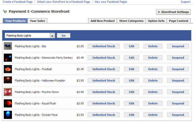 Payvment E-Commerce Storefront